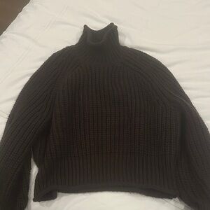 Chic Brown Turtleneck Sweater